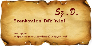Szenkovics Dániel névjegykártya